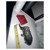 Vintage Elephant coin pouch and elephant