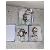 3 sets: New Beach Jewelry: Necklace Earrings 9 pc