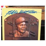 EDDIE MATHEWS HALL OF FAME POSTCARD