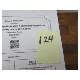 JESUS CHRIST SUPERSTAR SIGNED PRINTED TICKET  SIGD