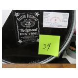 FASTER PUSSYCAT SIGNED DRUM HEAD