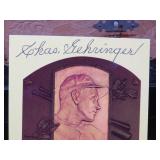 SIGNRD VINTAGE  CHARLES GEHRINGER  POST CARD