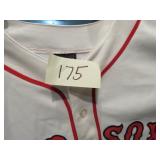 SIGNED JIM RICE RED SOX JERSEY  SIZE LG