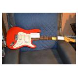 EDGAR WINTER  SIGNED GUITAR    RED STREET