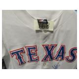 HAROLD BAINES SIGNED TEXAS RANGERS MAJESTIC JERSE