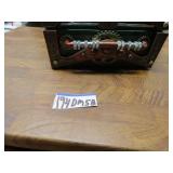 LOT DM 58  STEAMPUNK TEASURE CHEST W ITH COMPASS