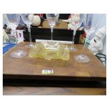 LOT CW MILKASA WINE GLASSES 8 X 3 1/2