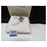 .925 RUBY PIN  SIZE 8 1/4  VERY NICE FASHION