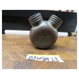 LOT DM 23 ANTIQUE DOUBLE SPOUT GUN OIL CONTAINER