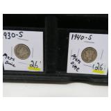 1930 S 1940 S MERCURY DIME