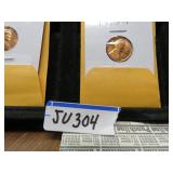 LOT JV 304 4 1963 P LINCOLN CENTS