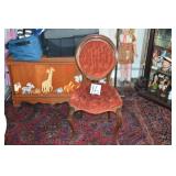 LOT CS 16 VERY ORNATE VICTORIAN PALOR CHAIR