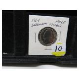 PROOF JEFFERSON NICKEL 1964