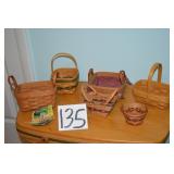 LOT CS 135  BASKETS 1991 1996 1998 1999  1997 5 BS