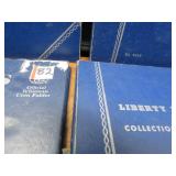 LOT FT 82 EMPTY COIN BOOKS LIBERTY STANDING