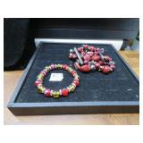 LOT G 355 MIX THERE IS SOME PANDORA BEADS BRACELE