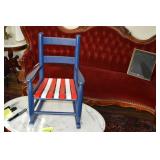 LOT CS 231 WOOD CHILDS ROCKING CHAIR  23 H X 16 W