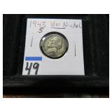 LOT FT 49 1945 S SILVER  JEFFERSON WAR NICKEL