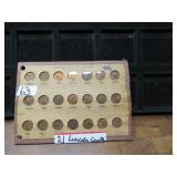 LOT FT 63 21 COINS LINCOLN CENT 1946-S 1953