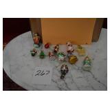 LOT CS  267MINI ORNAMENTS SANTA CANDY CANE