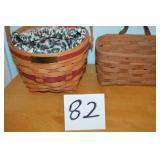 LOT CS 82 1994 CHRISTMAS JINGLE BELL BASKET  & MAI