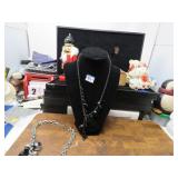 LOT G 347 ART DECO NECKLACE NICE PAIR