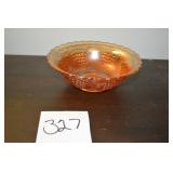 LOT CS 327 GRAPE PATTERN MARIGOLD CARNIVAL  GLASS