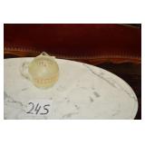 LOT 245  FROSTED PICTHER GOLD RINGS / MUD PIE