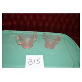 LOT CS 315 DIAMOND CUT CREAMER & SUGAR