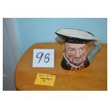LOT CS 98 ROYAL DAULTON KING HENRY  7 X 5 TOBY MUG