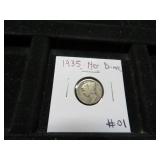 FT LOT 1  1945 MERCURY DIME