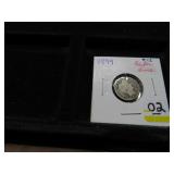 LOT FT 2 1899 BARBER DIME
