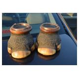 LOT FT  PAIR OF BLACK RHINO FEET