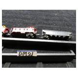 LOT DM 21  THREE N GAUGE CABOOSA & COAL CAR