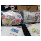 K1 BAG OF VERY EARLY STAMPS AIR MAIL