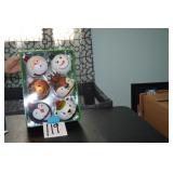 LOT CS 119  CHARACTER  CHRISTMAS ORNAMENTS