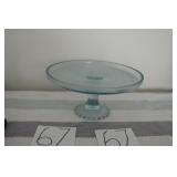 LOT CS 67  IMPERIAL LYR ICE BLUE  CAKE PLATE 10 R