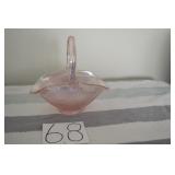 LOT CS 68 FENTON PINKDUSTY ROSE BASKET  8 L X 7 14