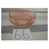 LOTCS 66 QUEEN  MARY PINK ANCHOR HOCKING BOWL 7 12