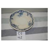 LOT CS 1932 VILLEROY & BACH SALAD BOWL 10 ROUND BW
