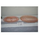 LOT CS 12 MISS AMERICA PINK DEPRESSION 8 1/2 ROUND