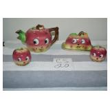 LOT CS 20 VINTAGE ANTHROPOMORPHIC APPLE FACE