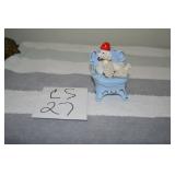 LOT CS 27 SPAGHETTI POODLE ON CHAIR