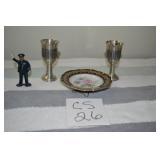 LOT CS 26 KONGL TINN NORWEGIAN SHORT KIDDUSH CUPS