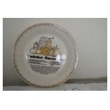 LOT CS60 QUICHE LOIRAINE  RECIEPE PLATE 11 ROUND