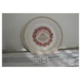 LOT CS 58 CHERRY PIE  RECIEPE PLATE 11 ROUND