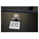 LOT CS 102 CINDERELLA CARRIAGE  SPARKING SILVER TR