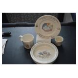 LOT CS 117 PETER RABBIT CHILDS 4 PCS WEDGEWOOD SET