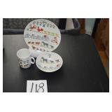 LOT CS  118 CHILDS 3 PC SET GOLDEN CROWN KAISER  H