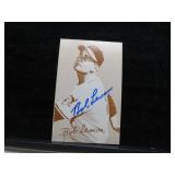 LOT MC 217  BOB LEMON SIGNED CARD